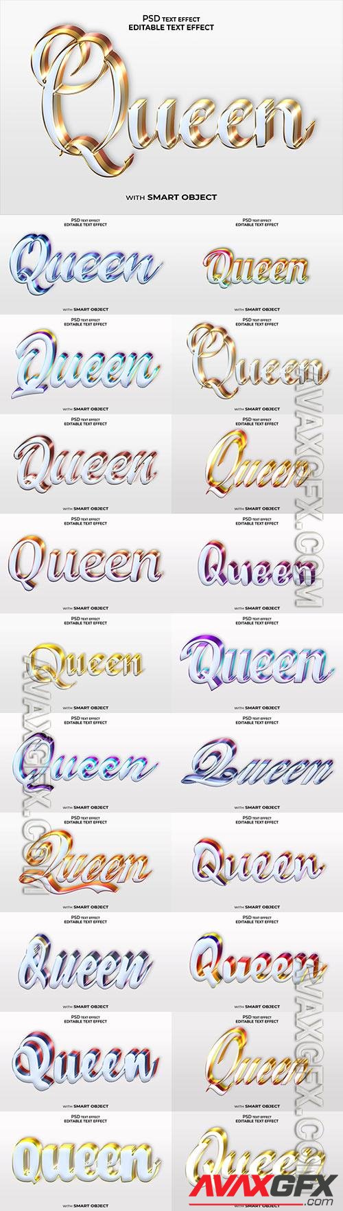 Qeen Psd text effect set vol 578