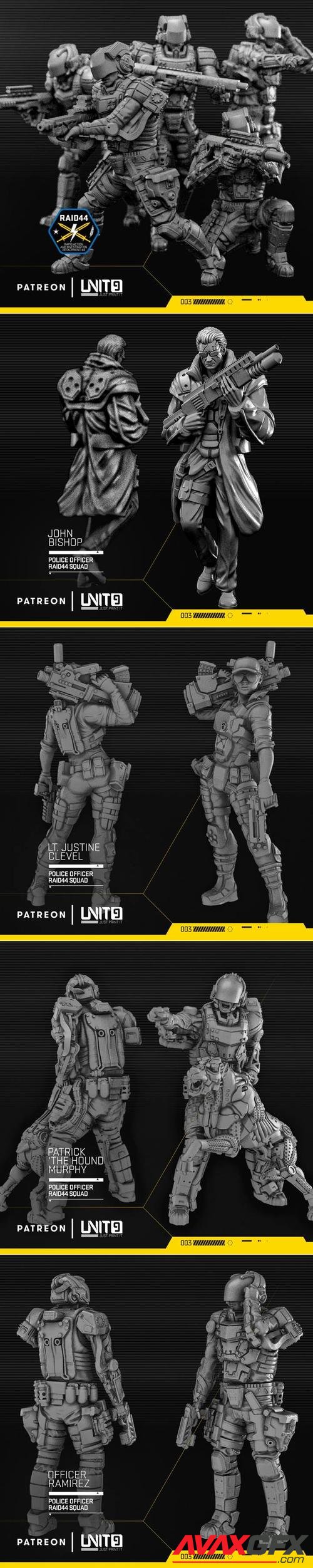Unit 9 - Cyberpunk Police Officers Septembre 2020 – 3D Print