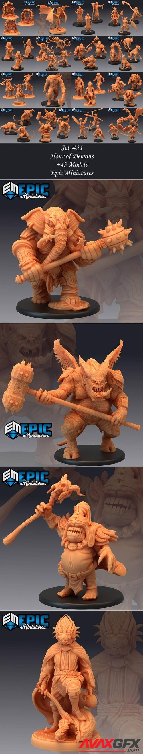 Epic Minis - Hour of Demons – 3D Print