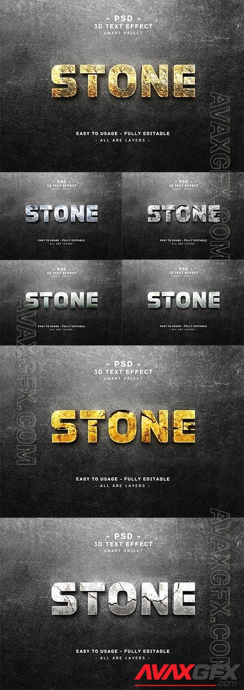 Stone Psd text effect set vol 582