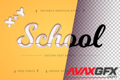 School Paper - Editable Text Effect, Font Style - 7164656
