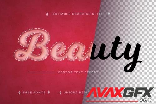 Beauty - Editable Text Effect, Font Style - 7164761