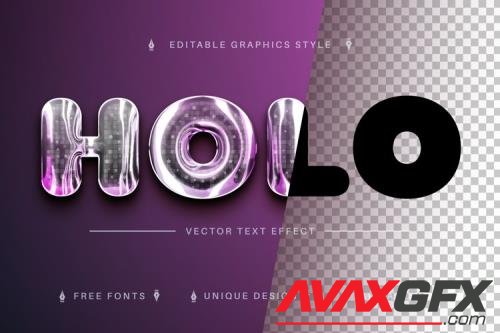 Holo - Editable Text Effect, Font Style - 7165144