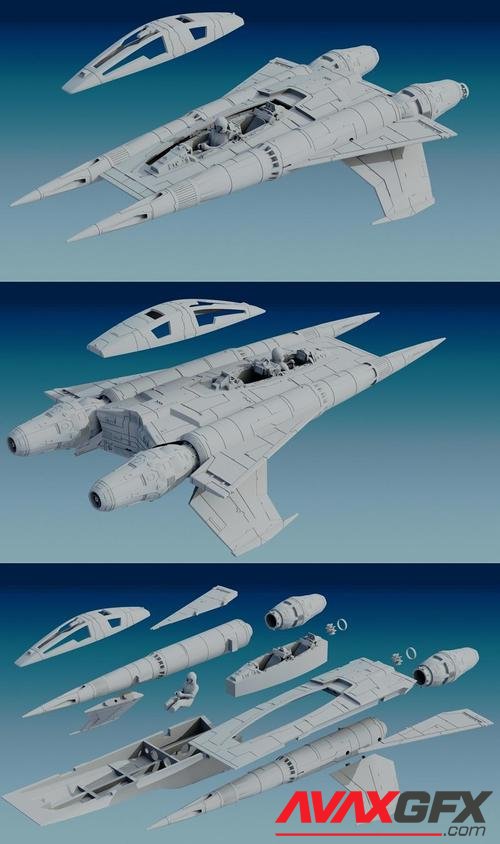 Buck Rogers StarFigther Thunder Fighter – 3D Print