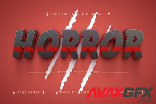 Horror - Editable Text Effect - 7166776