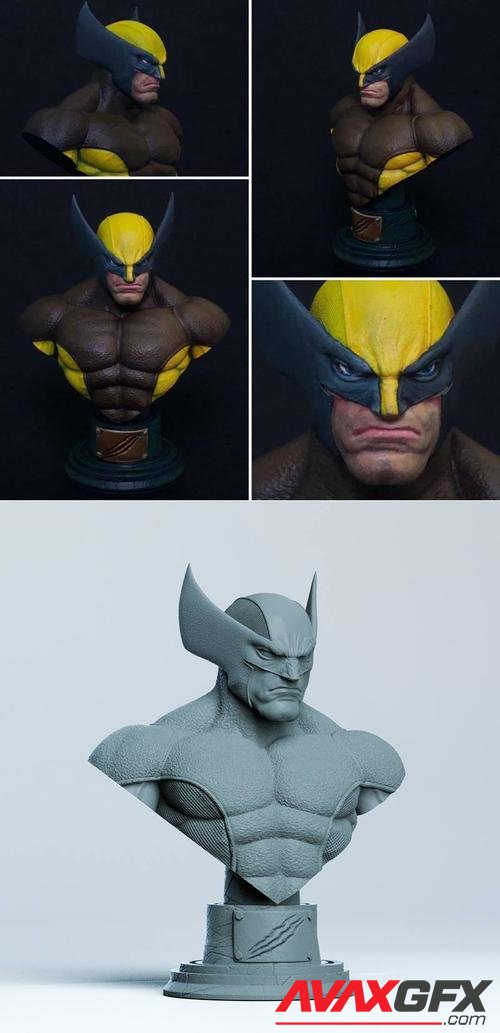 Wolverine Bust – 3D Print