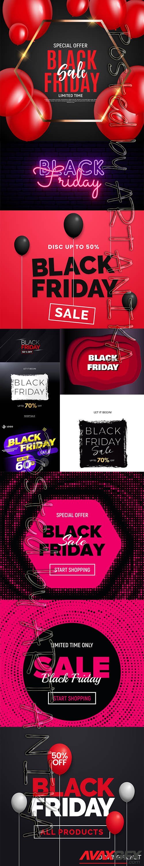 Black Friday Sale Banner Template pack