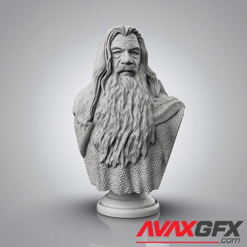 Gandalf Bust – 3D Print