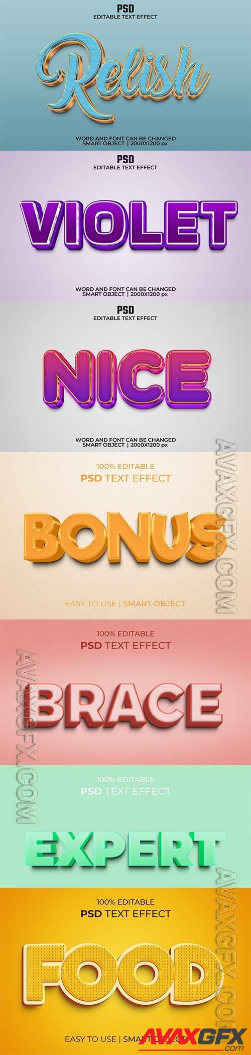 Psd text effect set vol 587