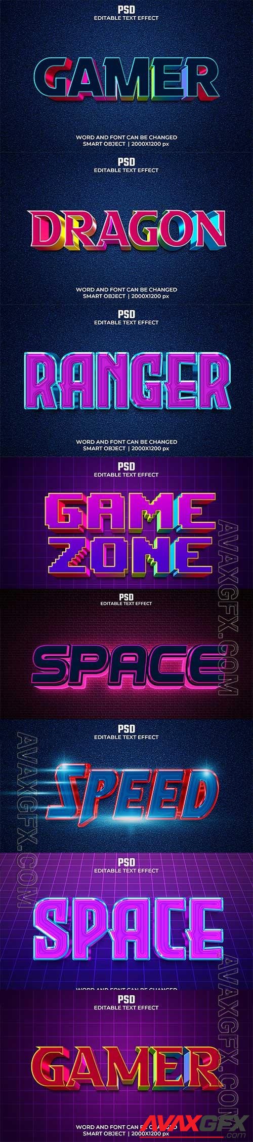 Psd text effect set vol 583