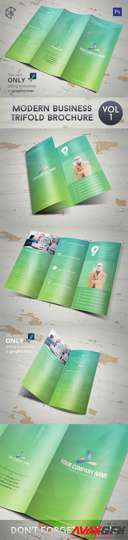 Graphicriver - Modern Business Trifold Brochure 7998989