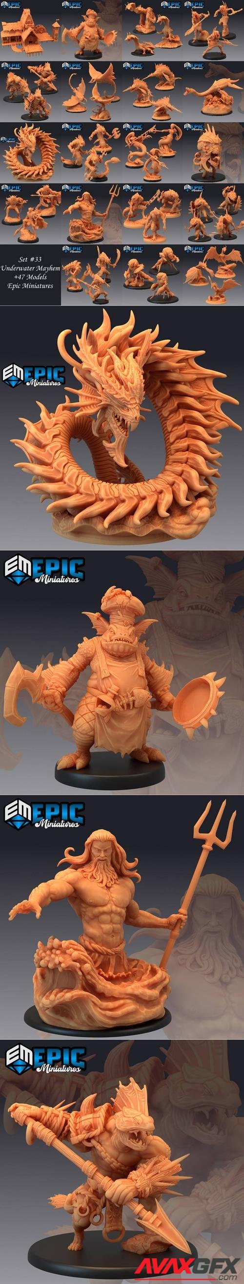 Epic Minis - Underwater Mayhem – 3D Print