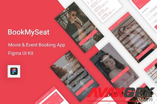 BookMySeat - Movie & Event Booking App for Figma