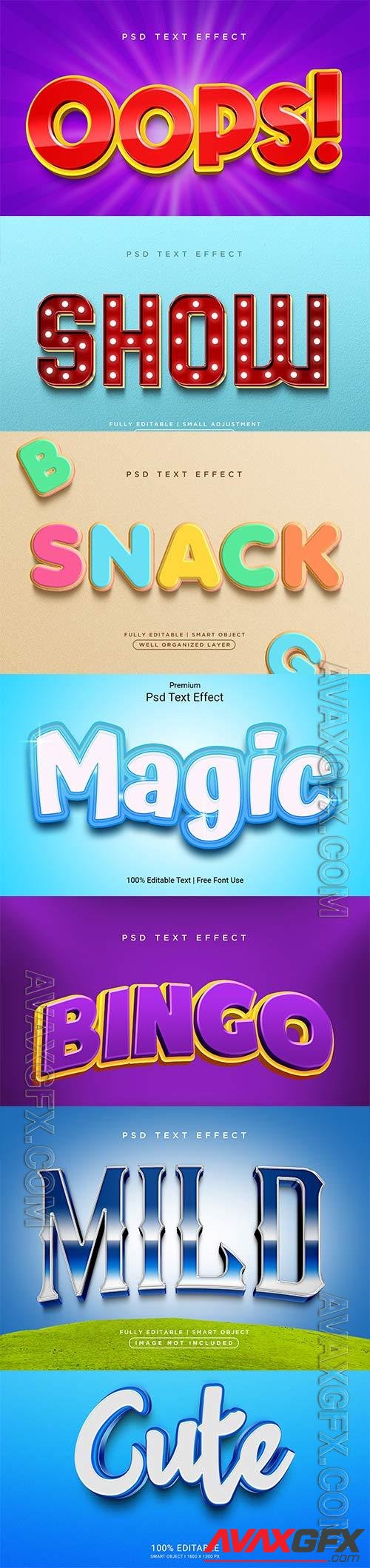 Psd text effect set vol 604