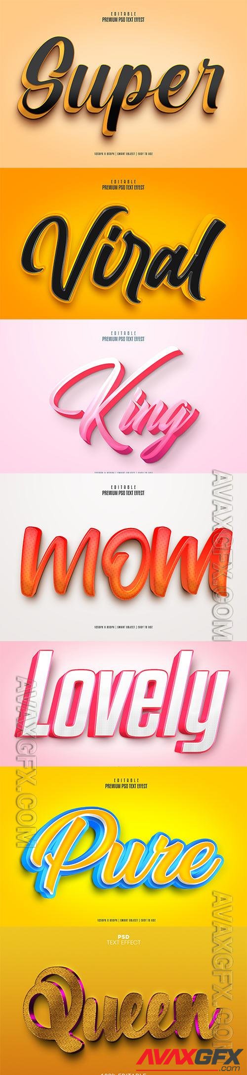 Psd text effect set vol 606