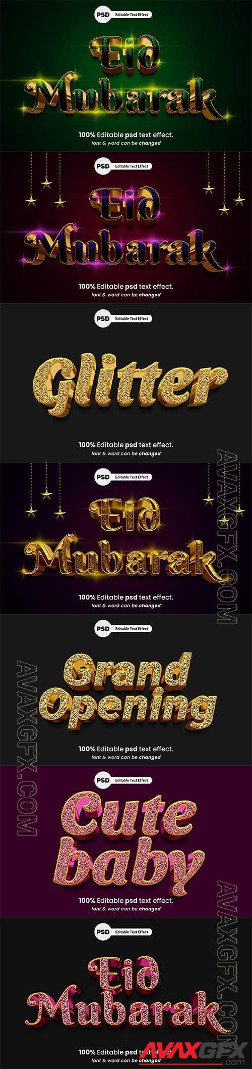 Psd text effect set vol 598