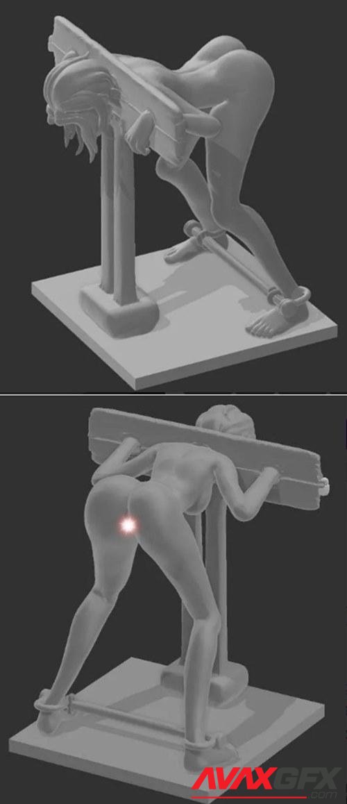 Captive in Pillory – 3D Print