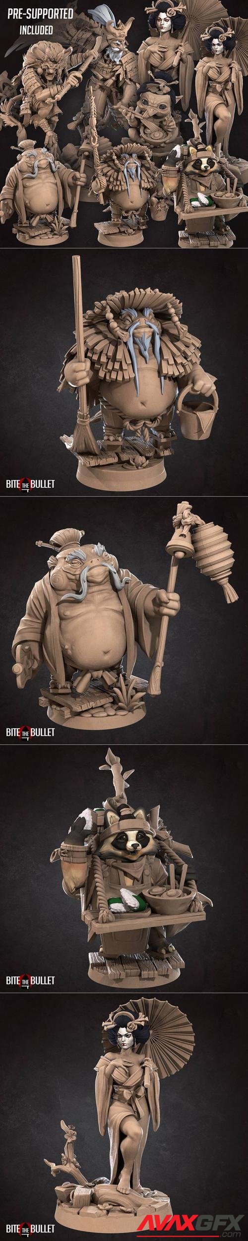 ﻿Bite the Bullet - Japanese Bullet Town March 2022 – 3D Print