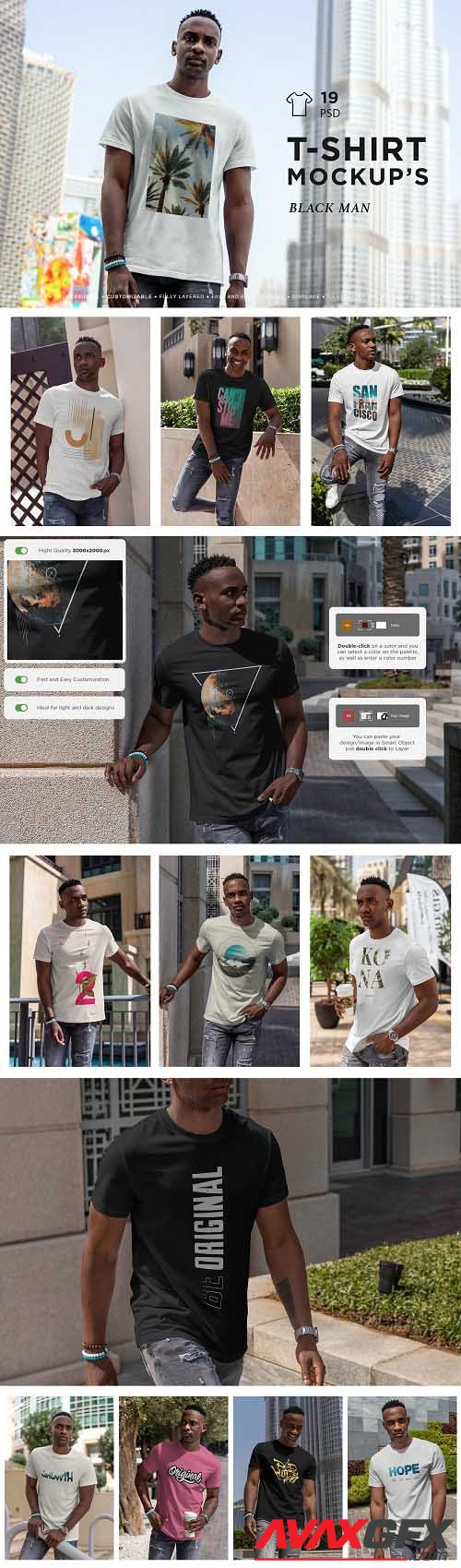 T-Shirt MockUp African Men - 7065019