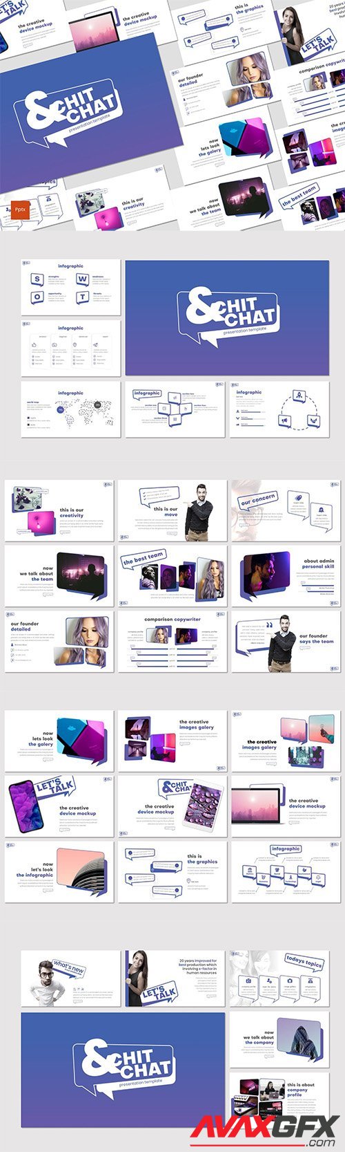 Chit & Chat - Powerpoint Google Slides and Keynote Templates