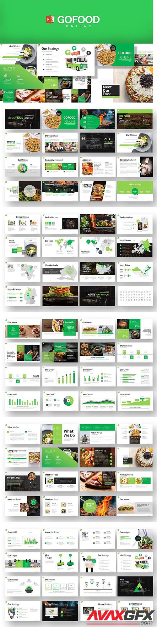 Gofood Powerpoint and Keynote Templates