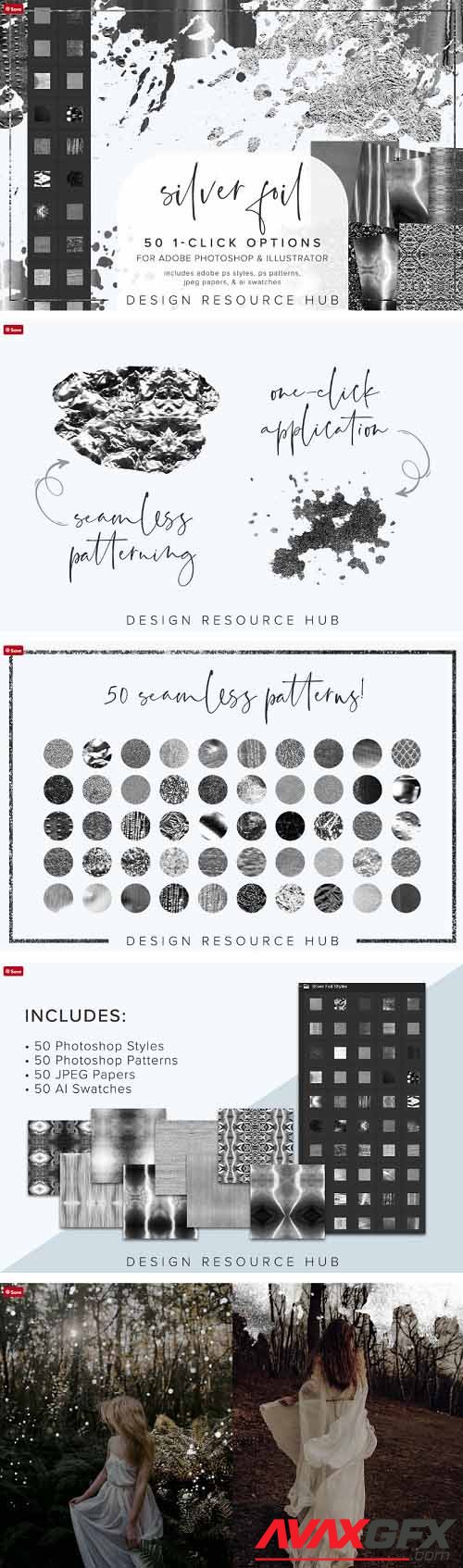 Silver Foil PS Styles Pack - 6966099