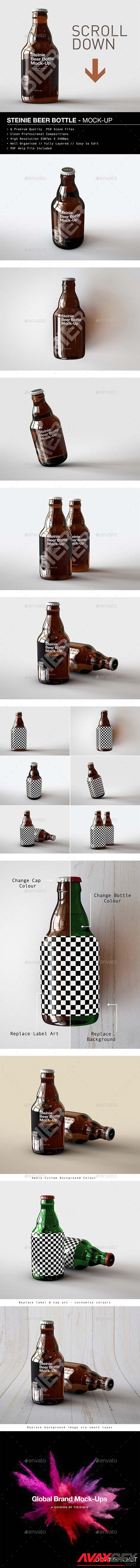 Graphicriver - Beer Bottle Mock-Up | Steinie Edition 21402018