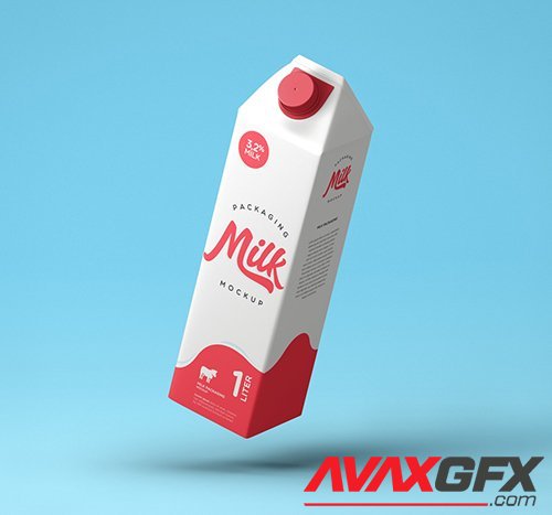 Milk Packaging  Mockup Vol 3 PSD