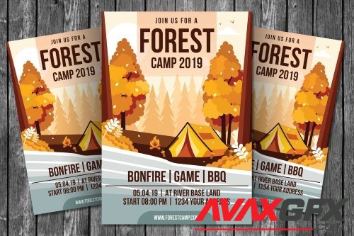 Forest Camp Flyer Template