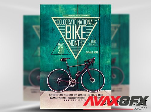 Bike Month Flyer PSD Template