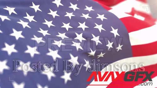 MotionArray - United States Flag Close-up 214942