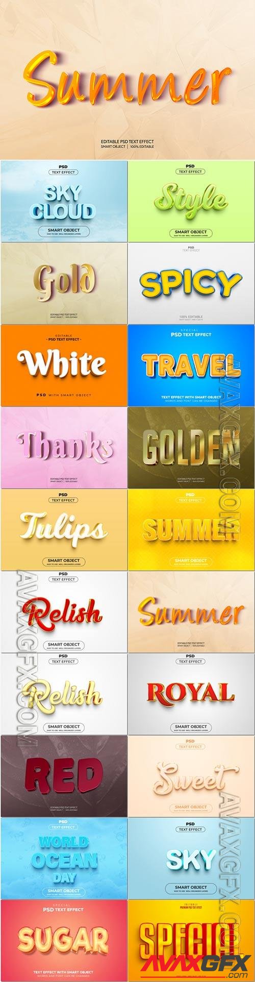 Psd text effect set vol 612