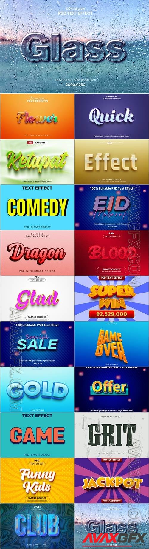 Psd text effect set vol 614