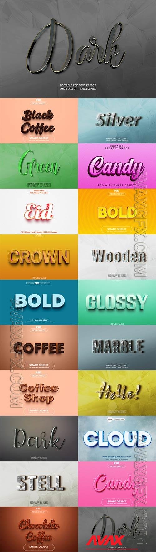 Psd text effect set vol 615