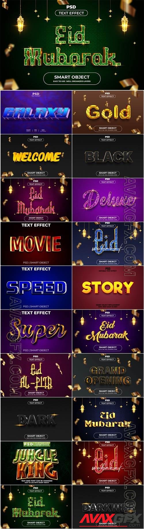 Psd text effect set vol 618