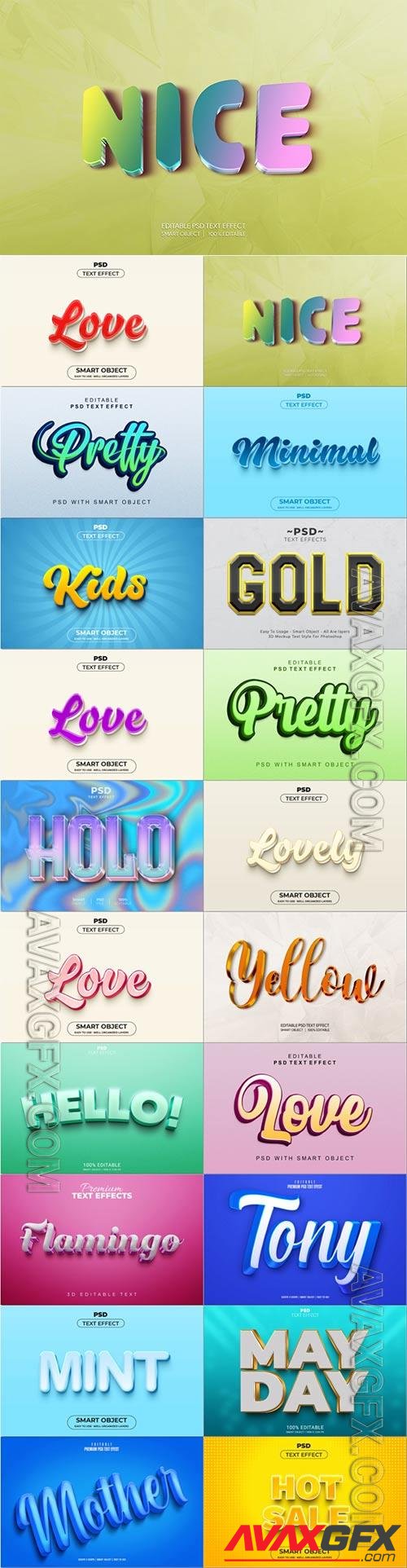 Psd text effect set vol 613