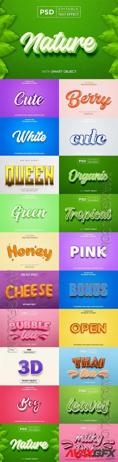 Psd text effect set vol 608