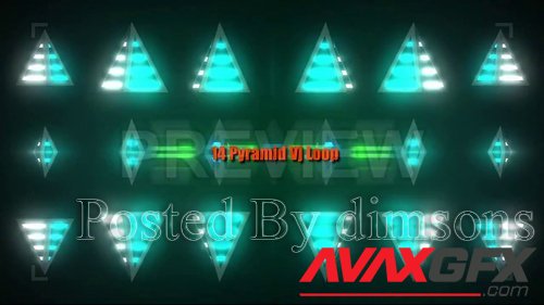 MotionArray - Pyramid Lights VJ Loop Pack 218762