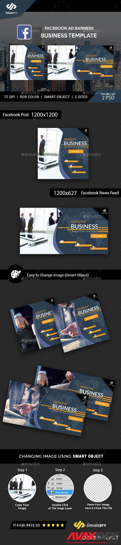 Graphicriver - Business Service Facebook Ad Banners - AR 21402857