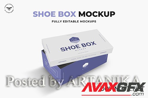 Shoe Box Mockups PSD