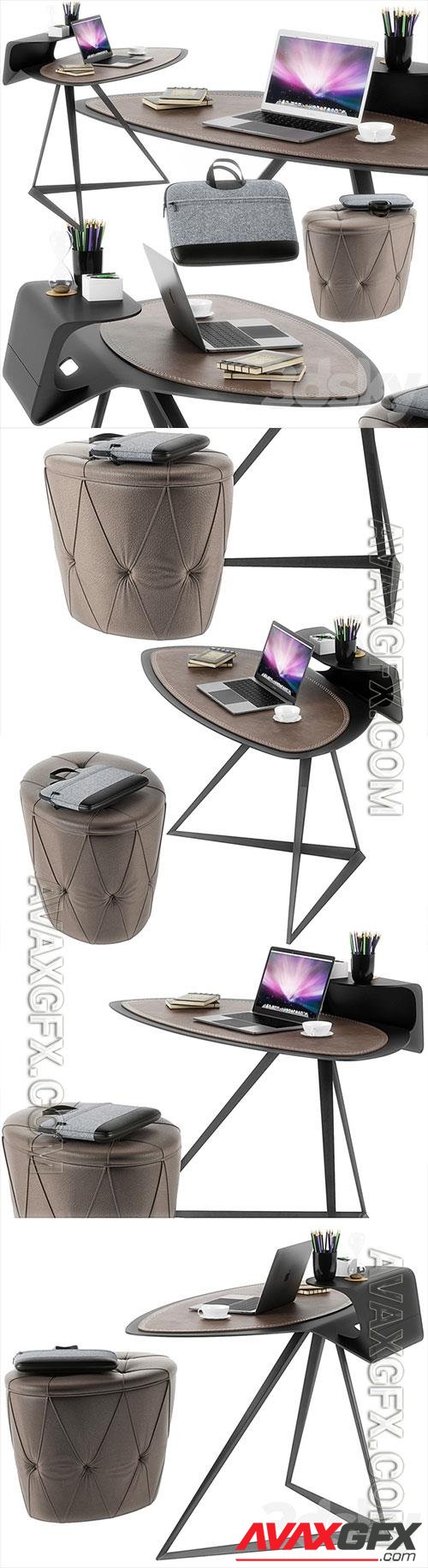 3D Models Cattelan Italia Storm desk set