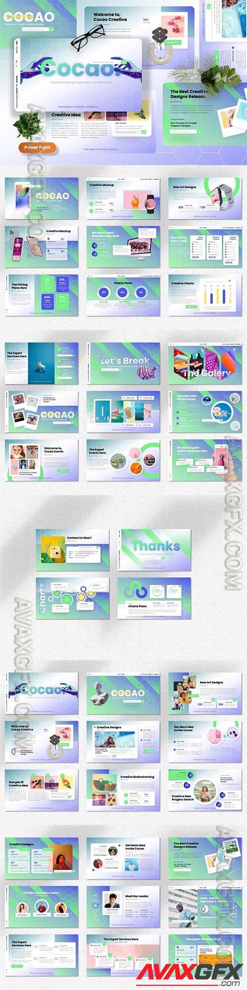 Cocao - Creative Inspiring Powerpoint, Keynote and Google Slides Template