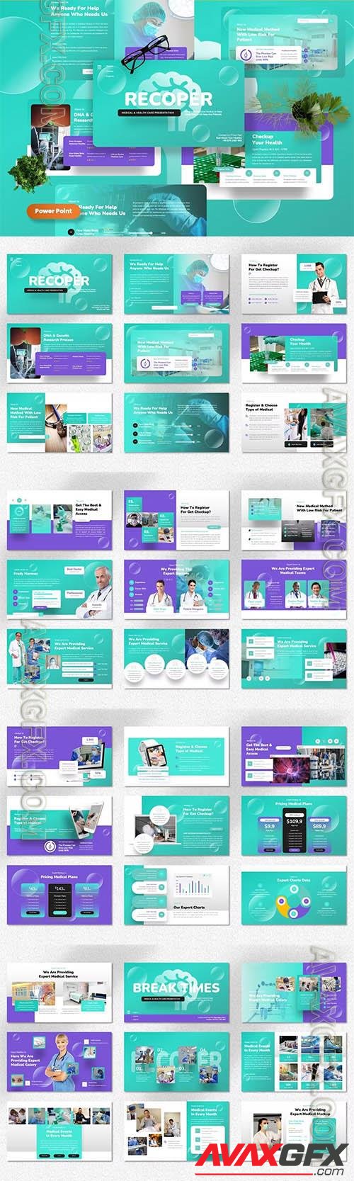 Recoper - Healthcare Powerpoint, Keynote and Google Slides Template