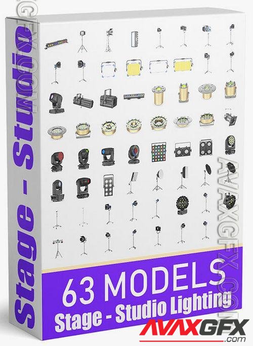 3D Models CGTrader - 63 Studio Stage Theater Cinema Lighting Collection