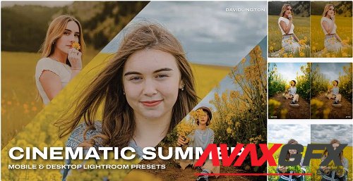 Cinematic Summer Lightroom Presets & LUTs