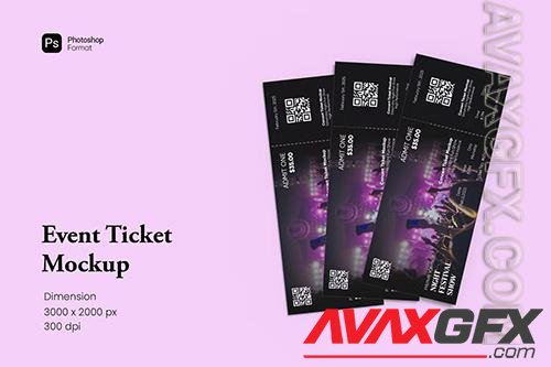 Event Ticket Mockup CE9LDFT PSD