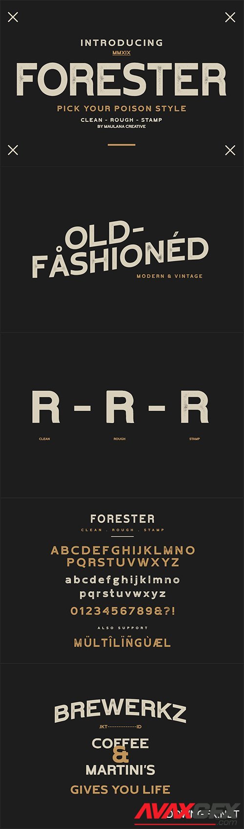 Forester Vintage Sans Serif Font