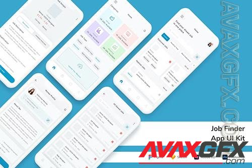 Job Finder App UI Kit M2BL54W