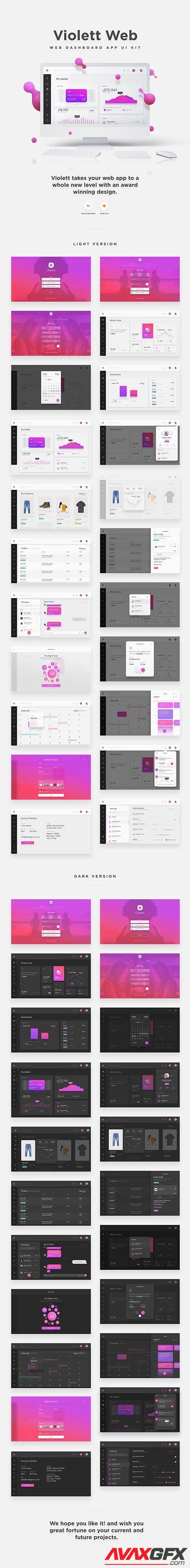 Violett Web UI Kit