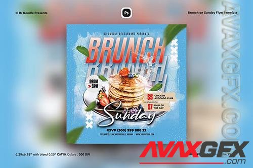 Brunch on Sunday Flyer 7KUCD42